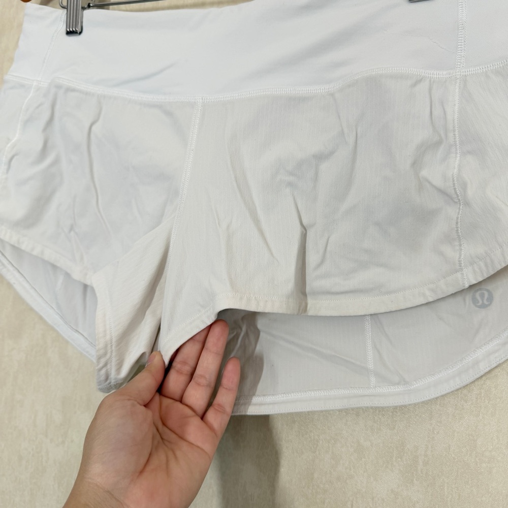 Lululemon Women’s Speed Up Short Pull On 2.5" Running in White 8 - Picture 15 of 16